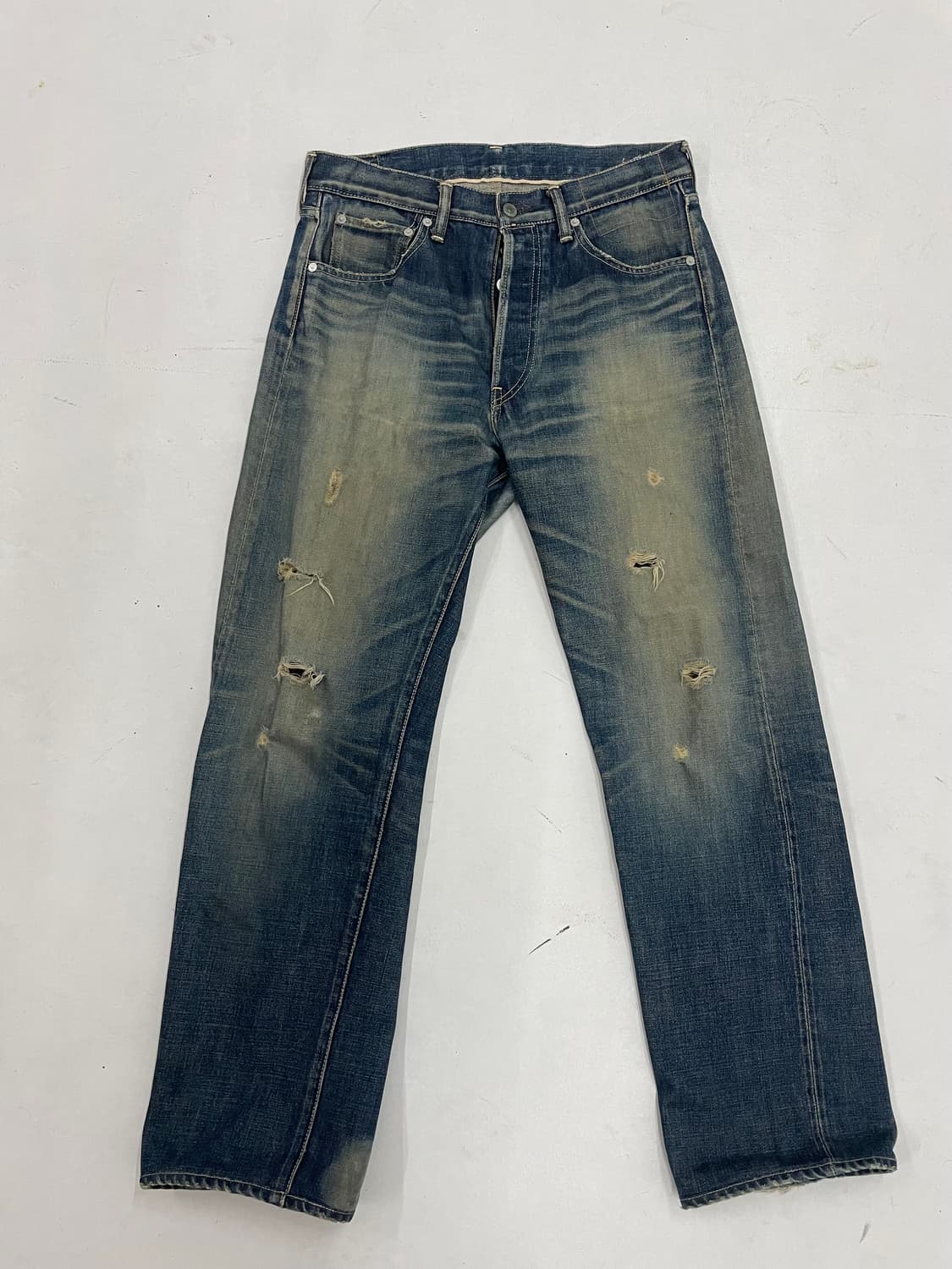 Visvim 00's fluxus distreessd 데님 상품이미지1