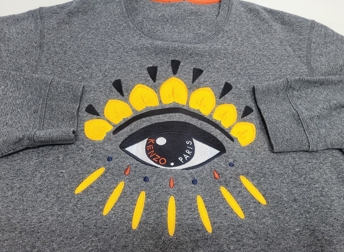 KENZO 겐조 빅아이 자수 로고 맨투맨 스웻셔츠 / 남 S 그레이
 상품이미지5