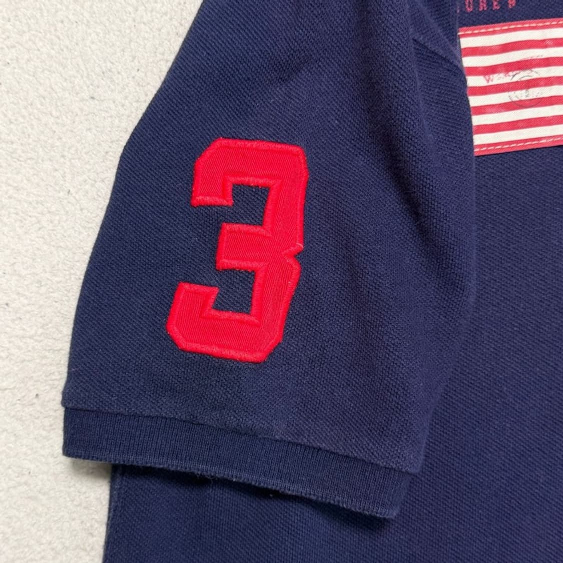 폴로 랄프로렌 빅포니 USA 성조기 PK 카라 티셔츠 네이비 XL 상품이미지7