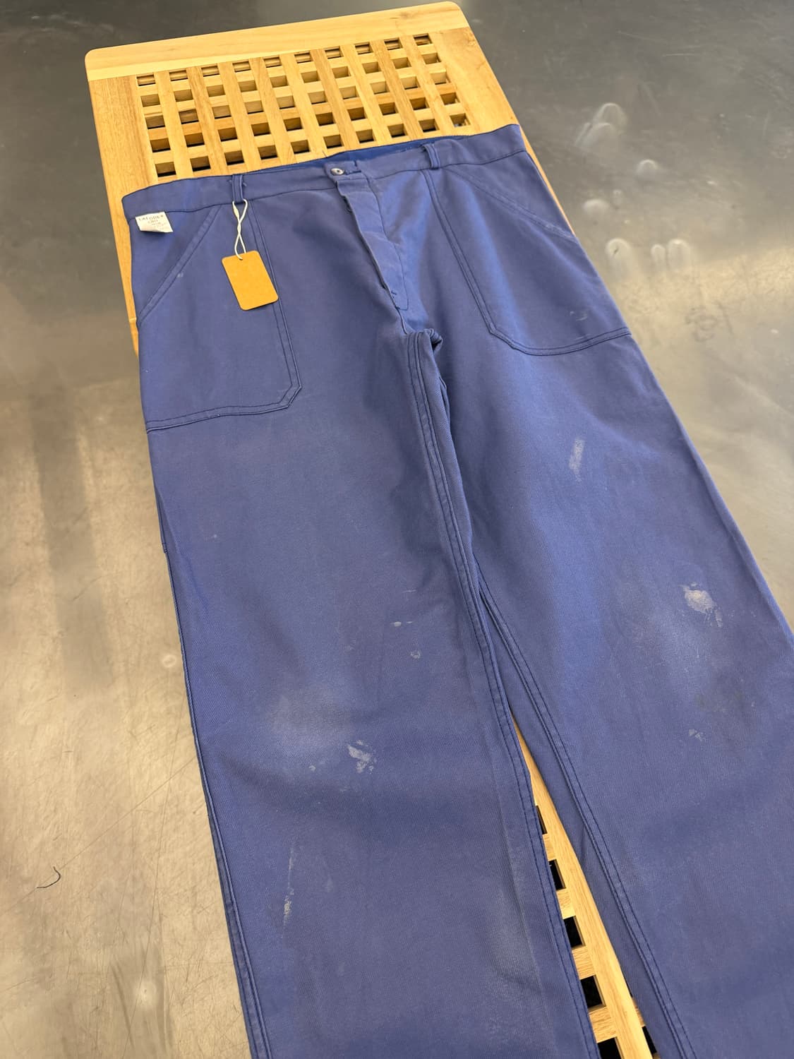 WASHED VINTAGE NAVY FRENCH WORK 프렌치워크팬츠 상품이미지5