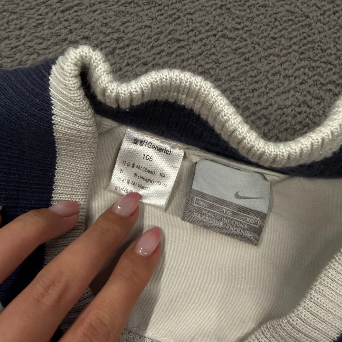 [ 정품/XL ] 나이키 올드스쿨 오레곤 usa 바시티 스타디움 자켓 상품이미지5