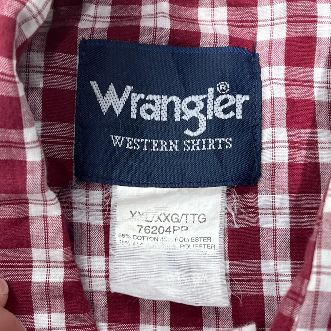랭글러 웨스턴 체크하프셔츠 s10596 상품이미지5