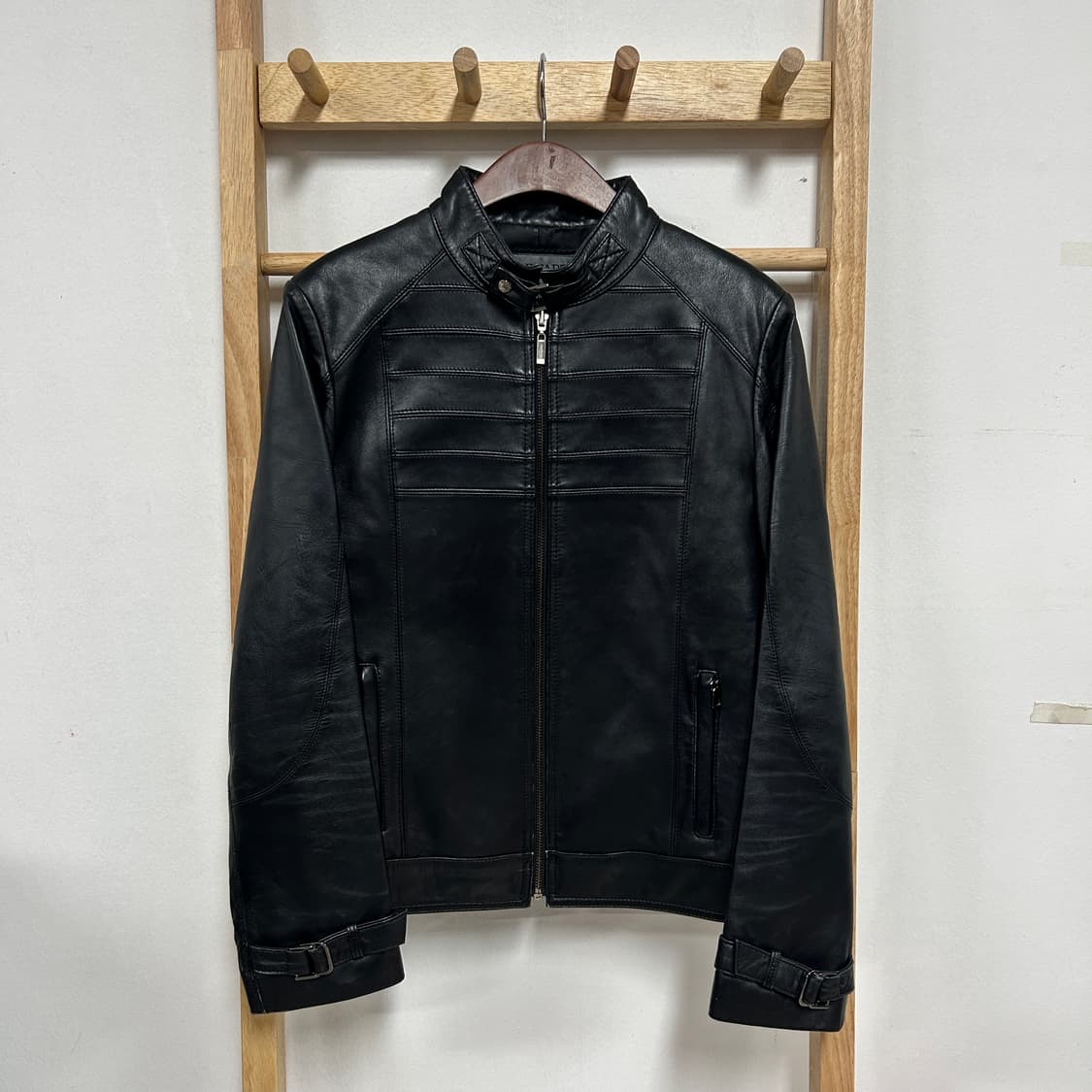 RAPISARDI 가죽 빈티지 가죽 자켓 상품이미지3