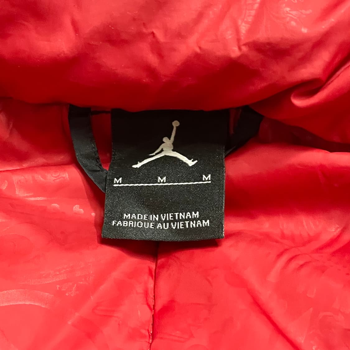 나이키 조던 블랙 덕다운 패딩 투웨이 점퍼 남성M 상품이미지5
