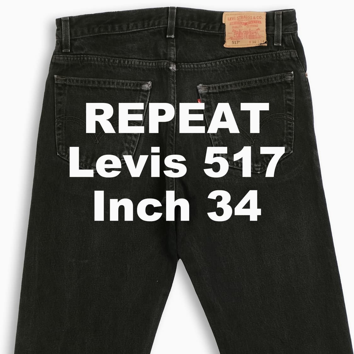 빈티지 리바이스 517 흑청 블랙진 34 인치 LV51734145 상품이미지1