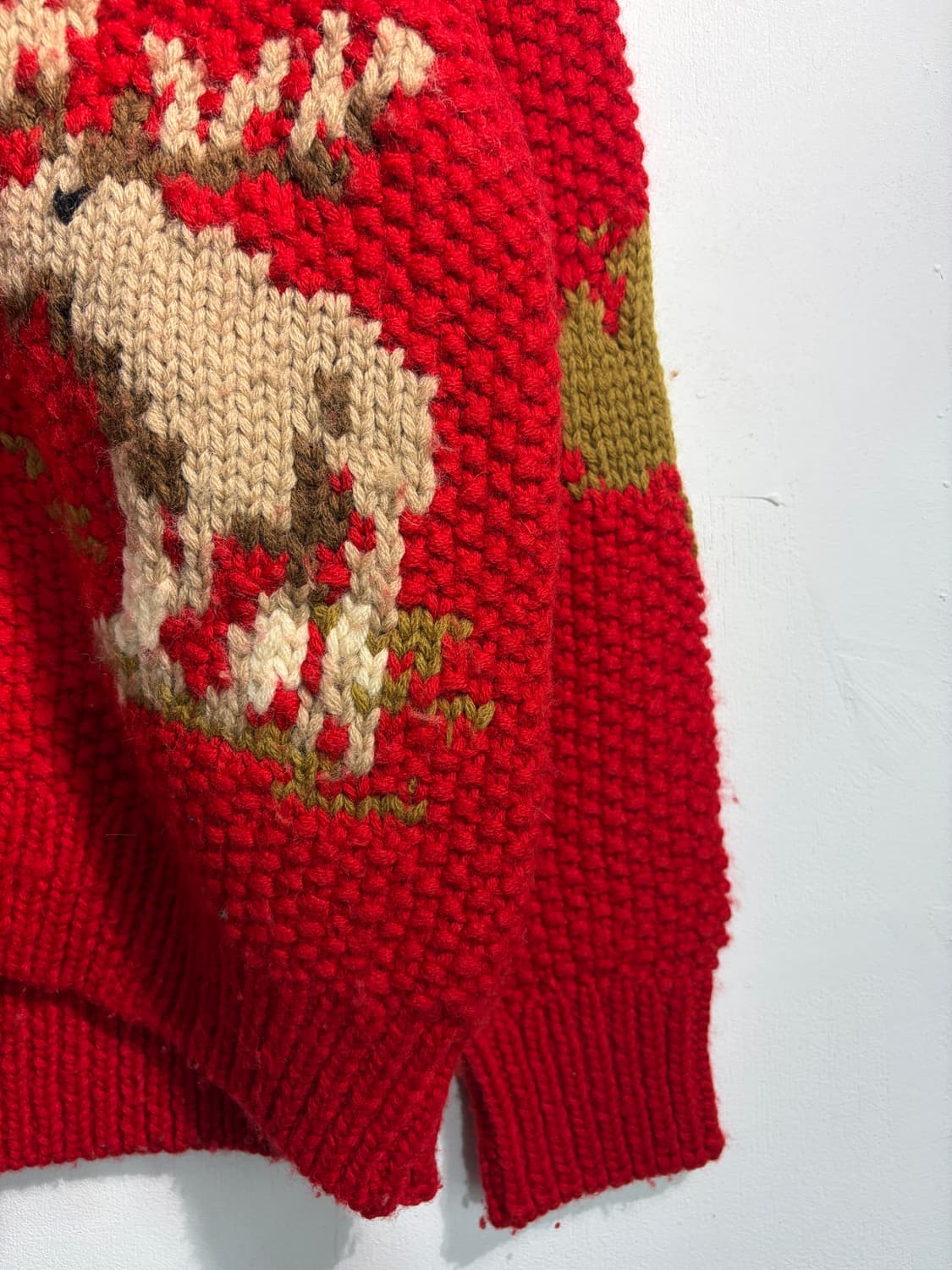 Heavy wool 100% 루돌프 니트집업 코위찬 상품이미지6