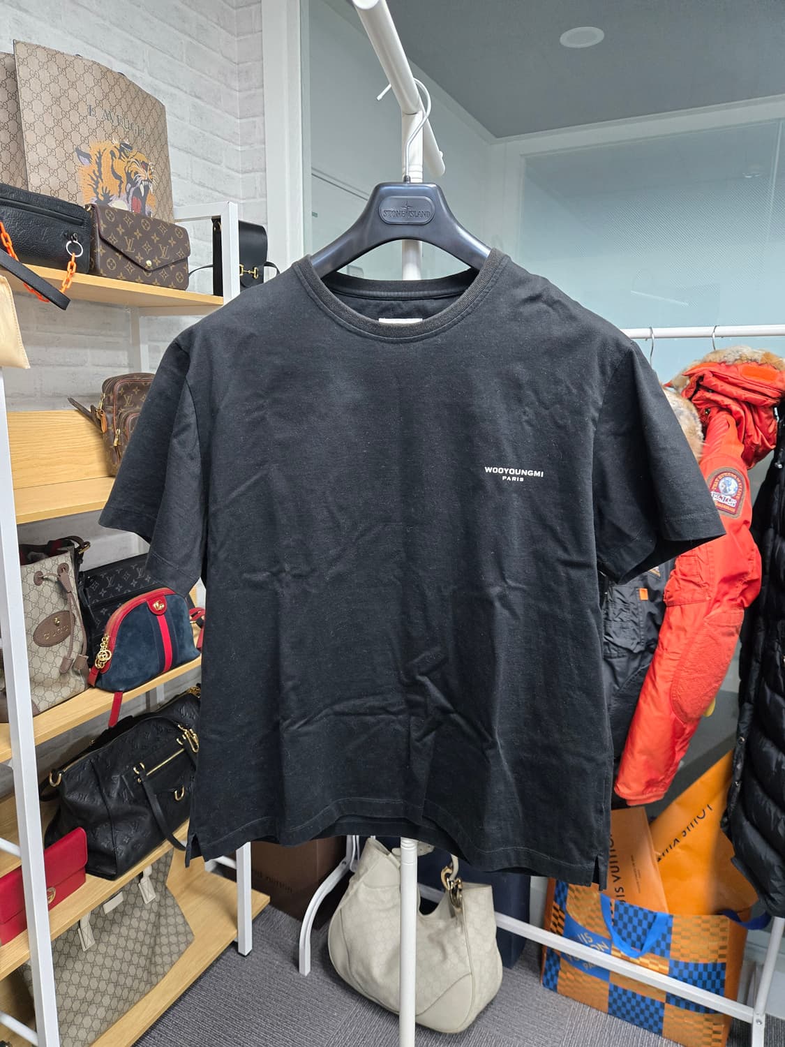 [특가][정품] 우영미 플라워 반팔 48사이즈 상품이미지1