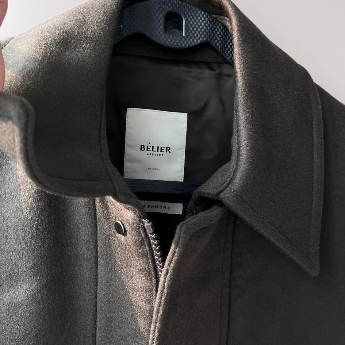 [ BELIER ] 캐시미어 헤비 크롭 자켓 (카키브라운) Msize 상품이미지6