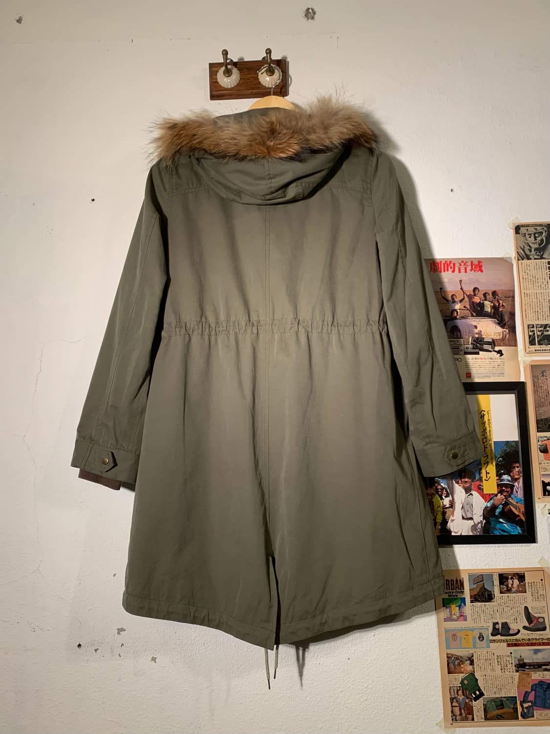 레이빔즈 사이드버튼 피쉬테일 개파카 상품이미지10