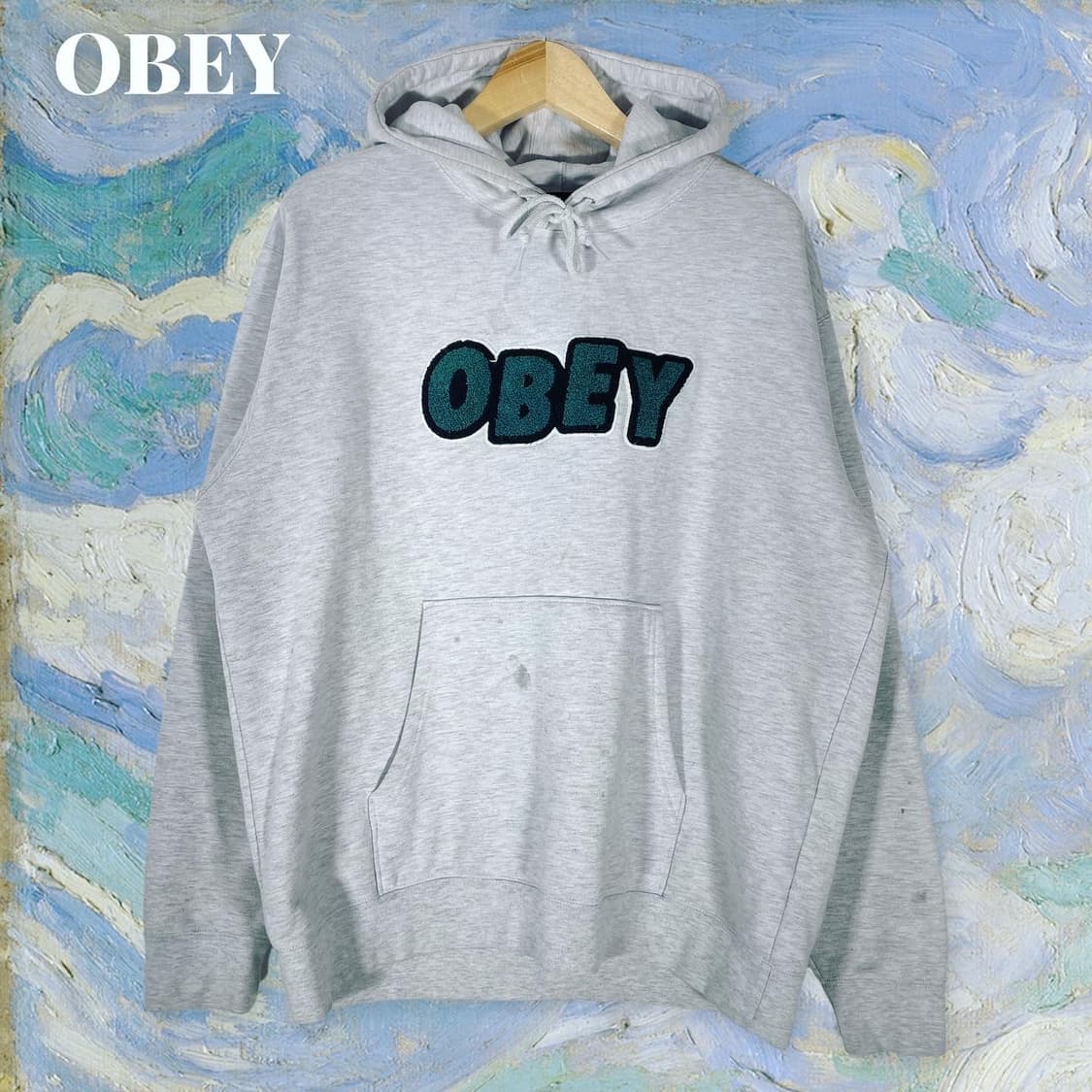 오베이 로고 후드 상품이미지1