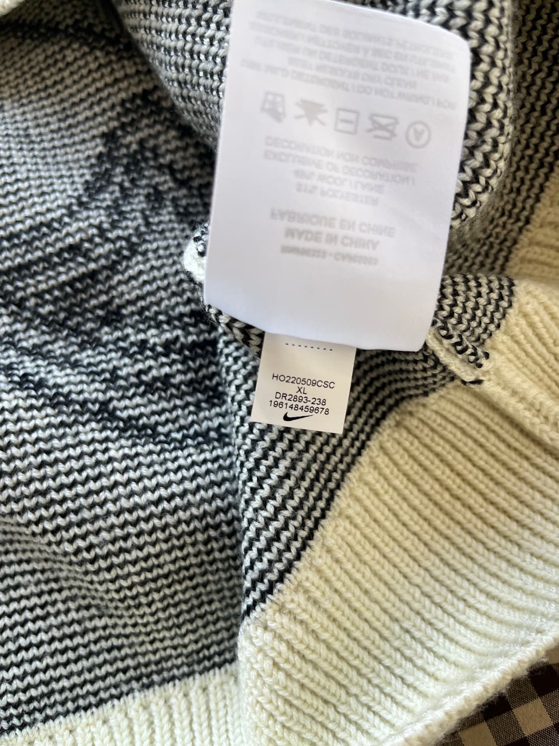 나이키 x 스투시 NRG 롱슬리브 니트 스웨터 파슬 / XL 상품이미지5