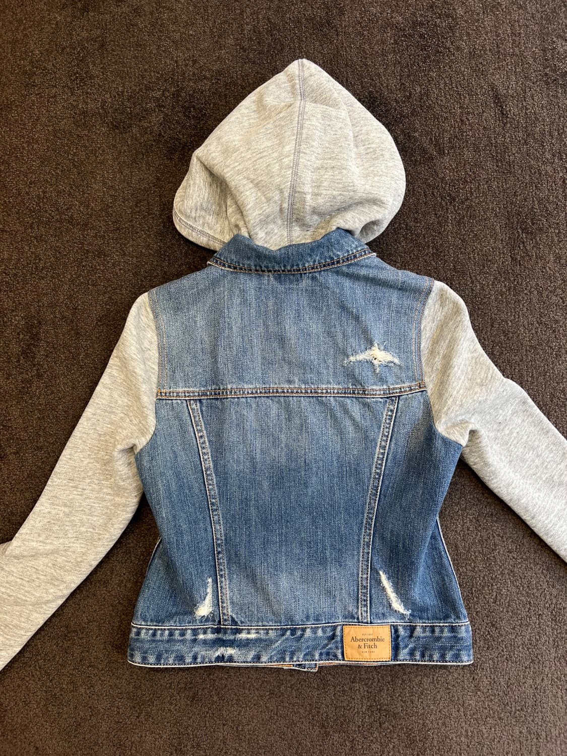 아베크롬비 데님 후드 자켓 S 상품이미지3