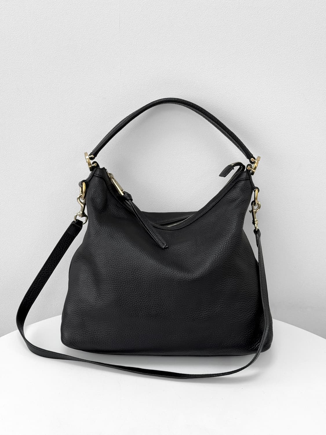 Gucci Black Leather Hobo Bag 326514 상품이미지4