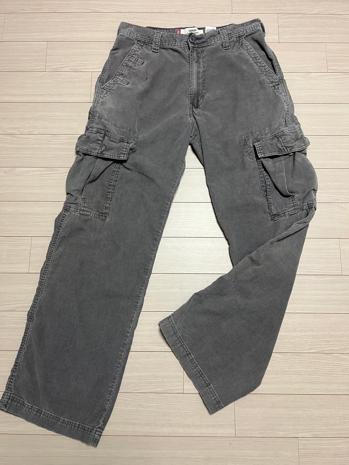 리바이스 코듀로이 카고 팬츠 루즈 스트레이트 / 그레이 (W32xL34) 상품이미지2