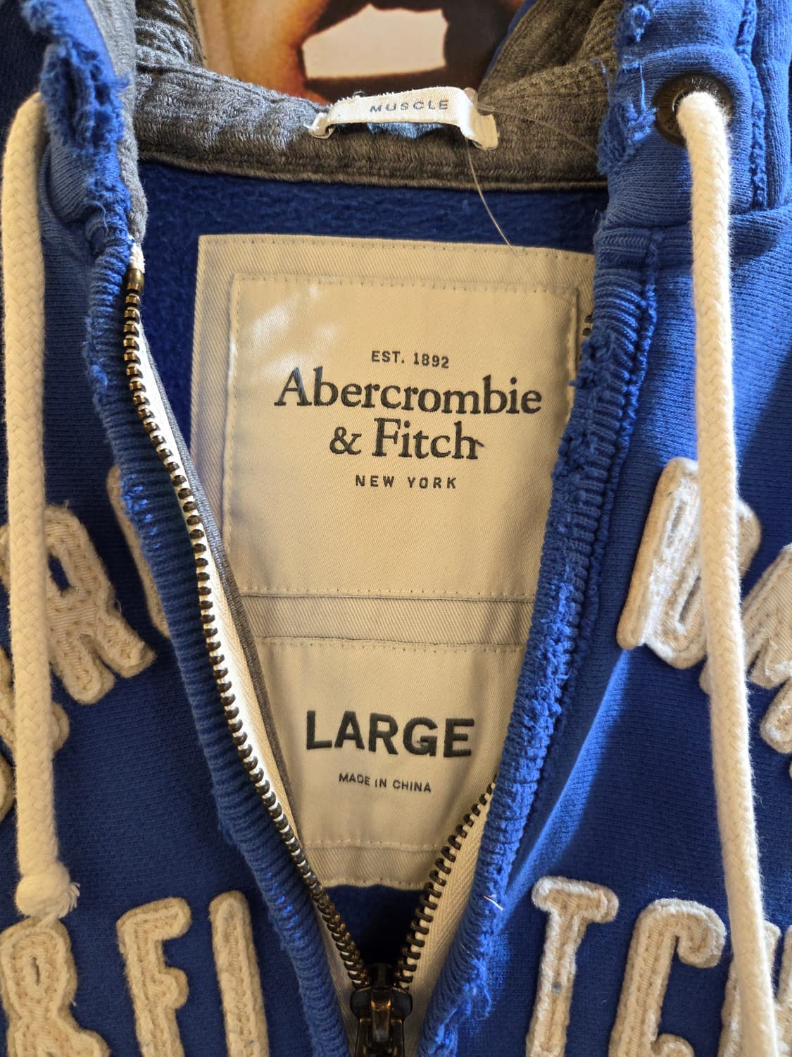 아베크롬비 그런지 블루후드집업💯 상품이미지3