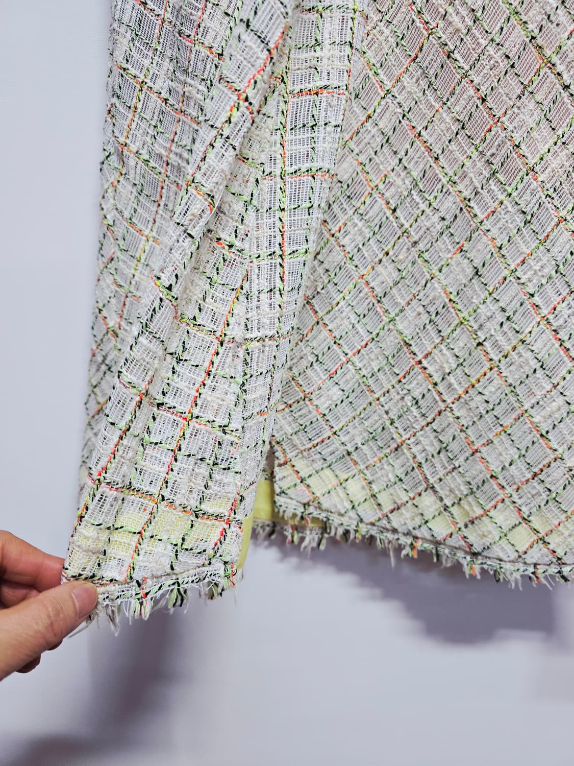 시스템 트위드 랩 스커트 체크 패턴67 상품이미지3