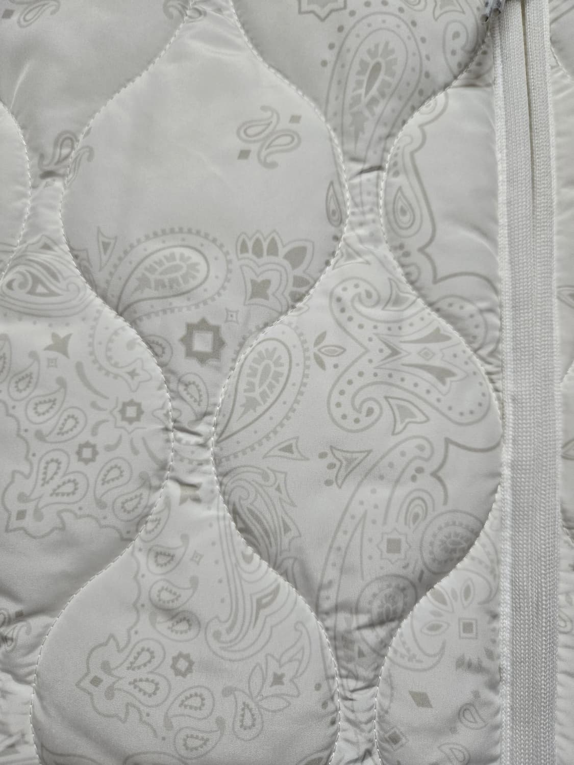 (JAJU/자주)페이즐리 화이트 누빔 자켓(새상품) 상품이미지3