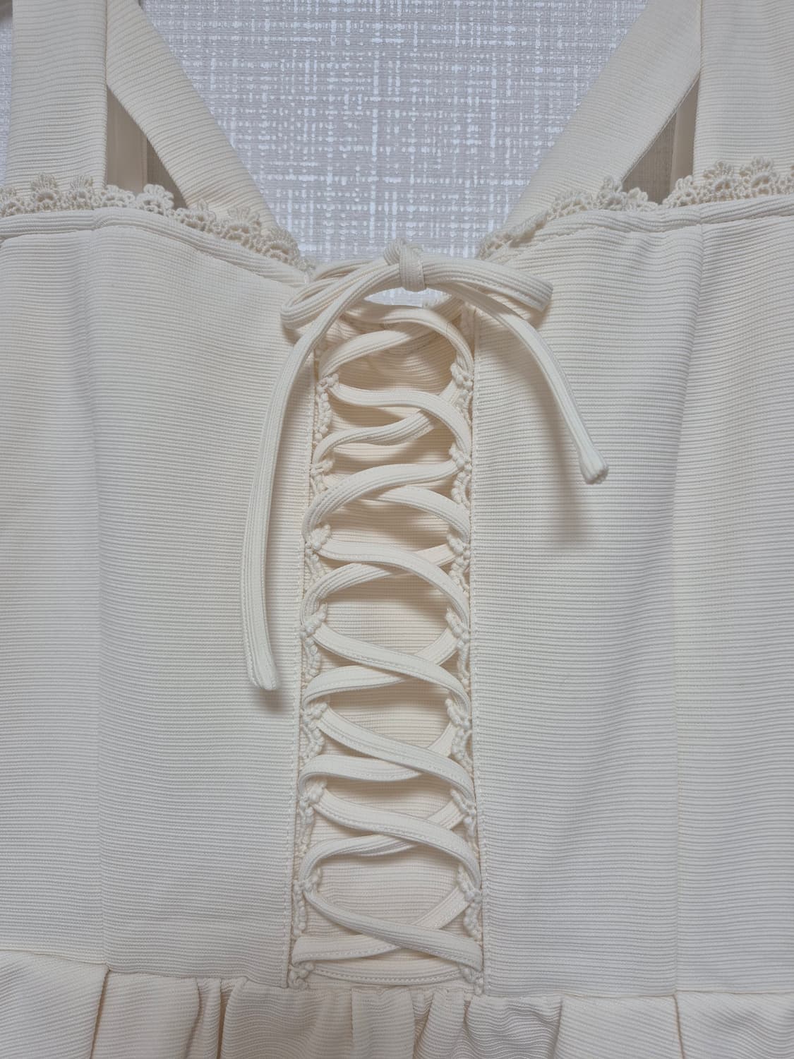 리즈리사 히메갸루 샘플 아이보리 원피스 상품이미지3