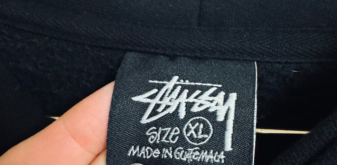 (정품)스투시 블랙 후드집업 XL 상품이미지3