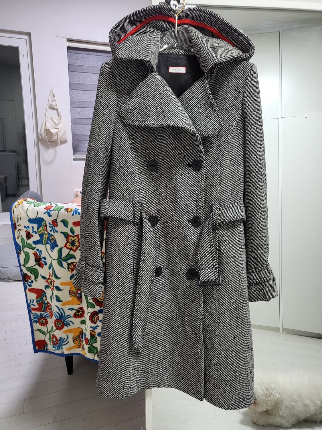 막스마라  헤링본 후드 코트 55-66사이즈 상품이미지10