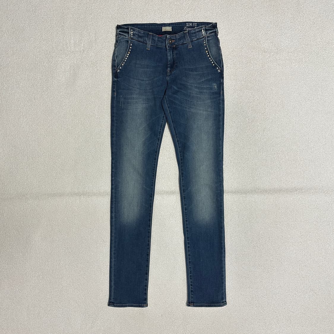 (택있음) 나파피리 링달 스터드 데님 팬츠 상품이미지1