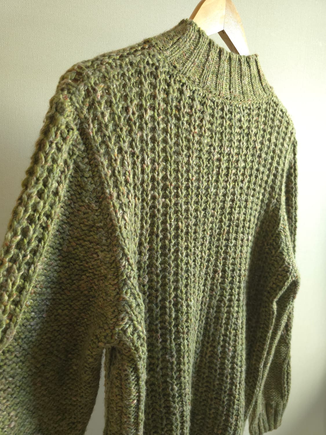 이탈리아 빈티지 울 혼방 케이블 니트  상품이미지6