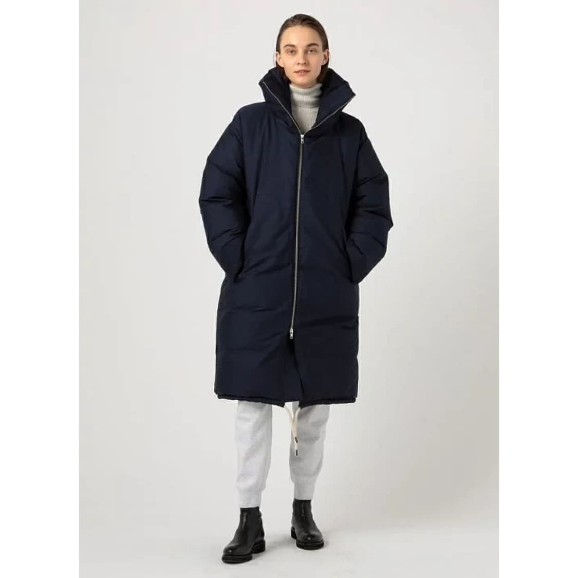 소피드후레 하이넥 다운 패딩 코트 상품이미지1