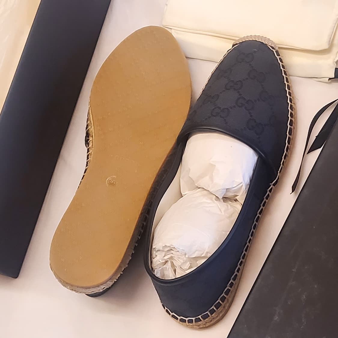 [새상품, 정가이하] 구찌 GG 캔버스 에스파듀 슬립온 상품이미지3