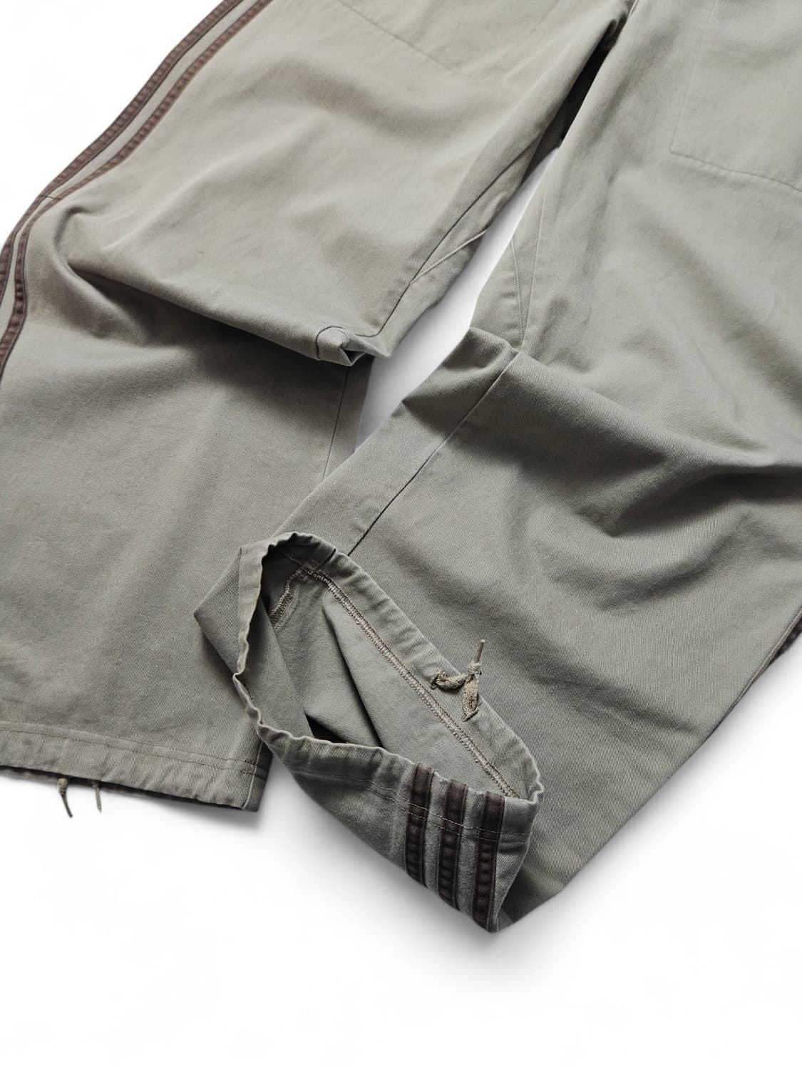 2000's 아디다스 재팬 삼선 와이드 코튼 팬츠 L 34 상품이미지3