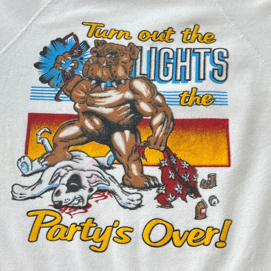 80s USA Party’s Over! 빈티지 스웻셔츠 L 상품이미지3