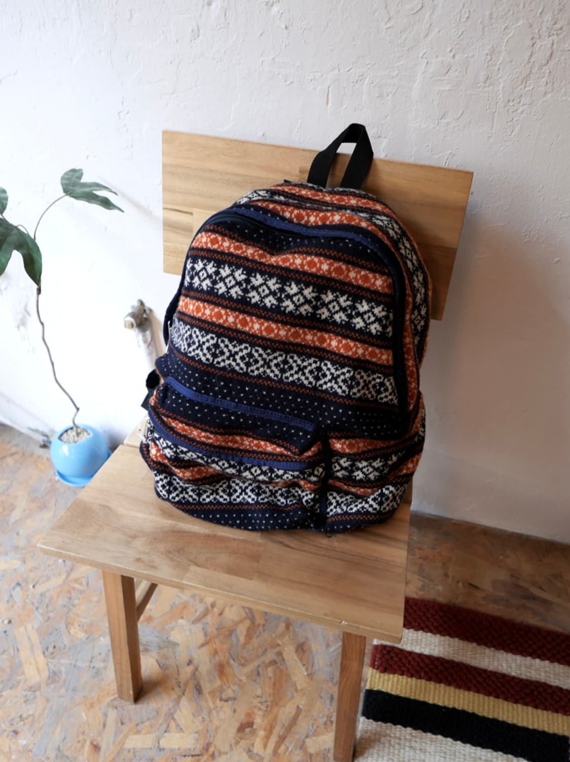 준야 와타나베 페어아일 니트 백팩 상품이미지1