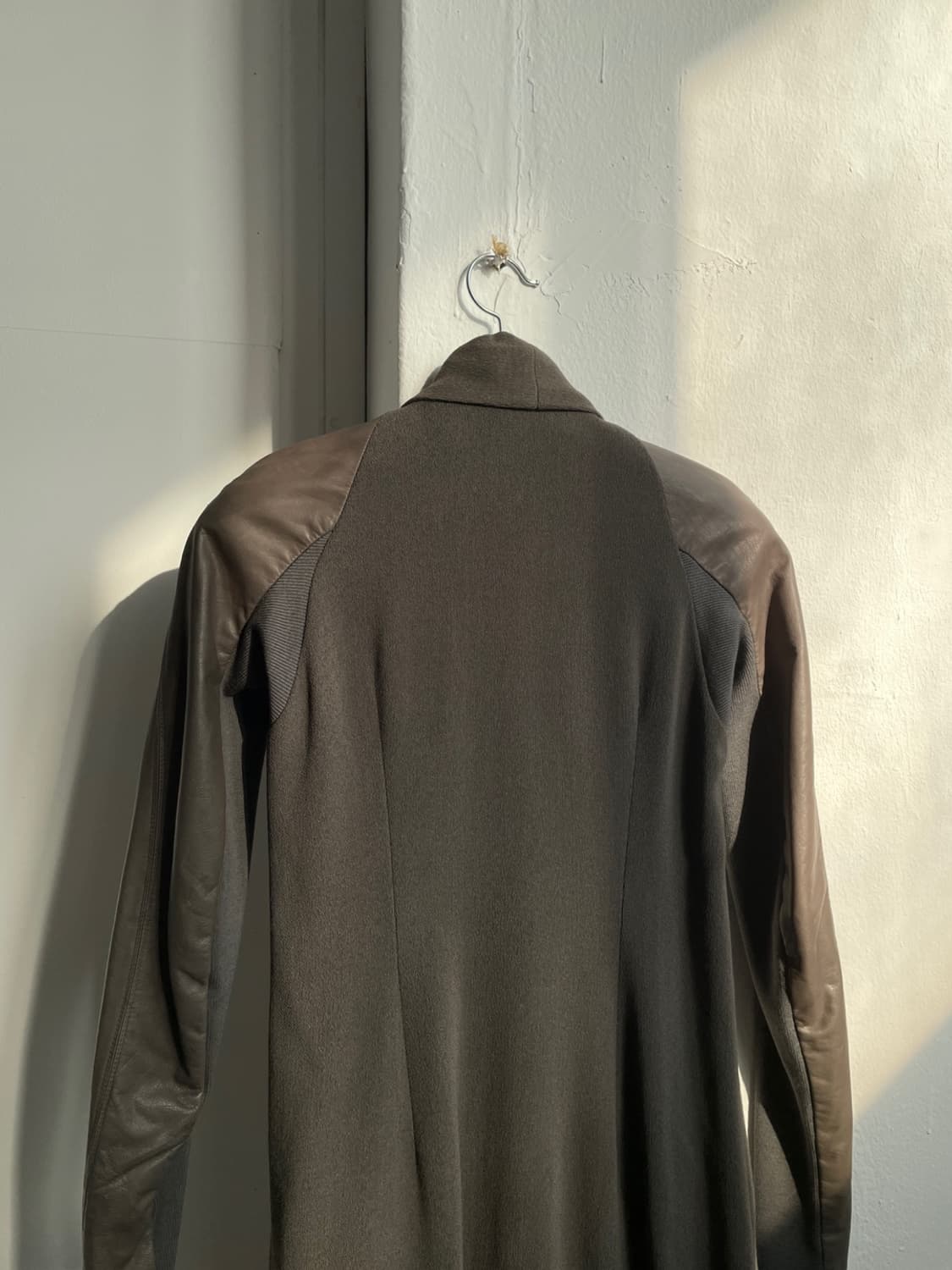 Rick Owens Leather Mixed Coat 상품이미지5