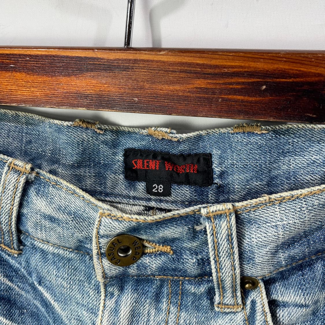 [SILENT WORTH] 빈티지 모리걸 패치워크 언발란스 스커트 상품이미지4