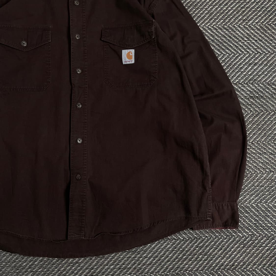 칼하트 투포켓 박시핏 브라운 워크 셔츠y 2921 상품이미지3