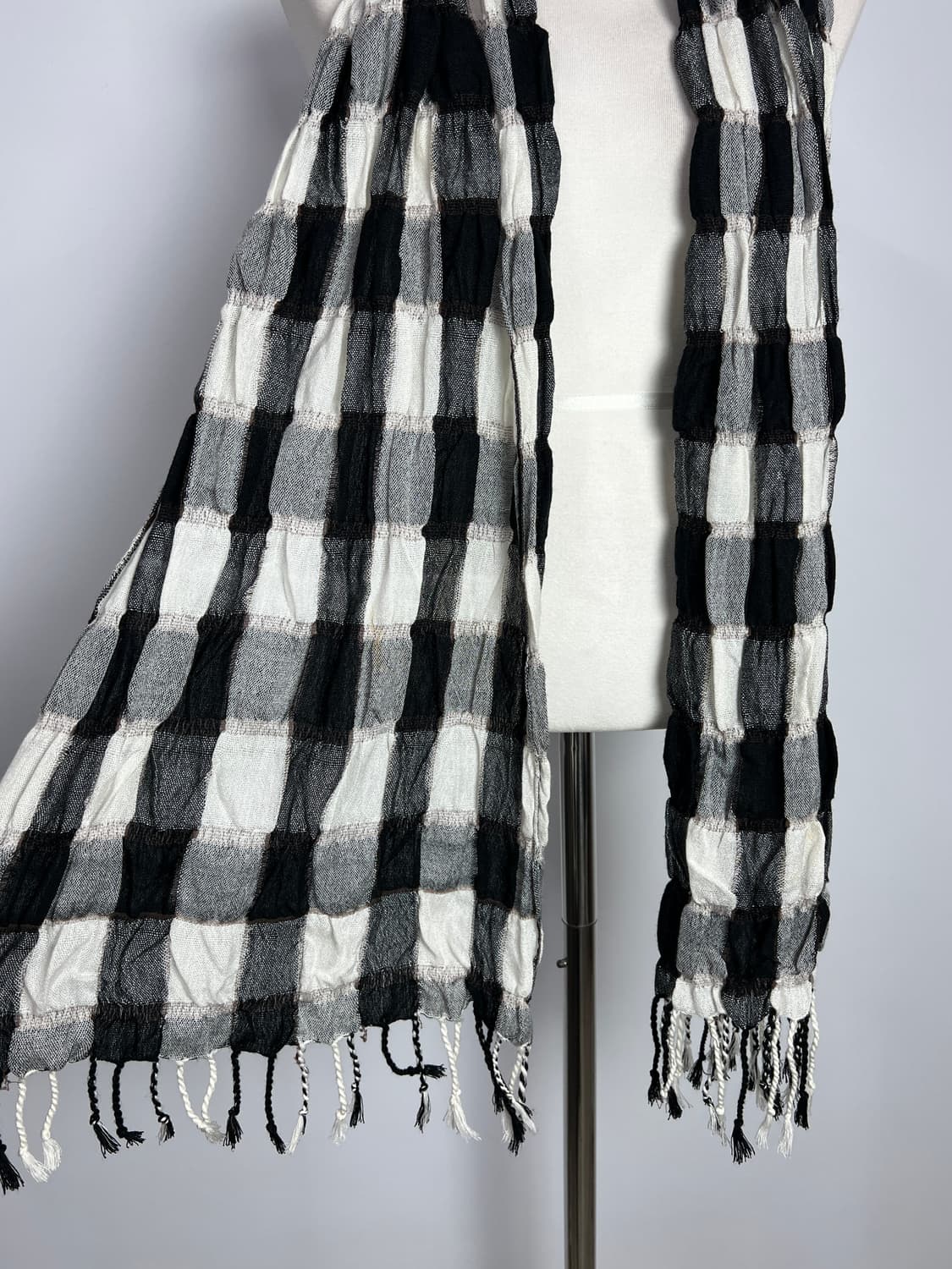 빈티지 체크 머플러 상품이미지4