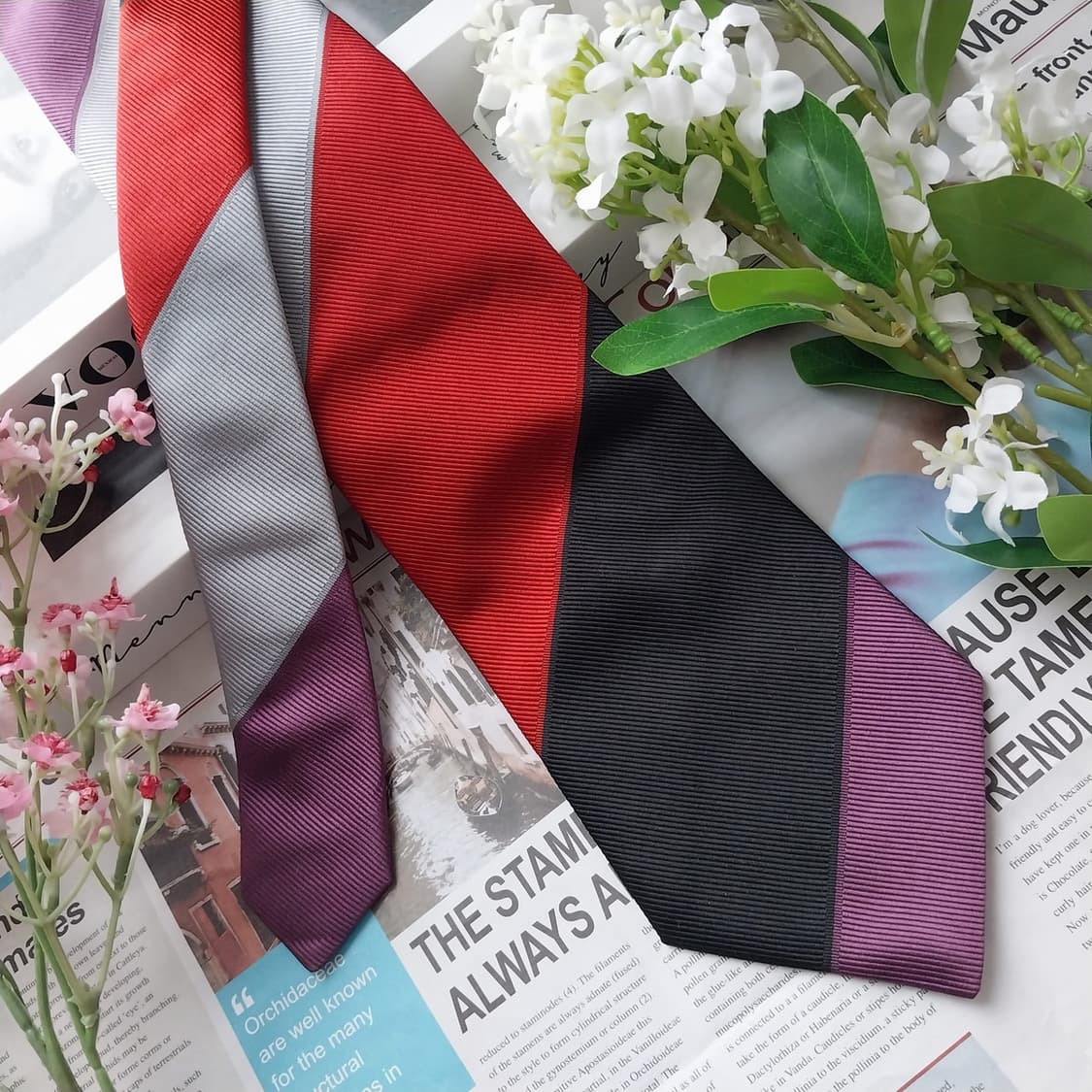 지안프랑코 페레 실크 블록 패턴 넥타이 9.6cm A+등급 K1457
 상품이미지2