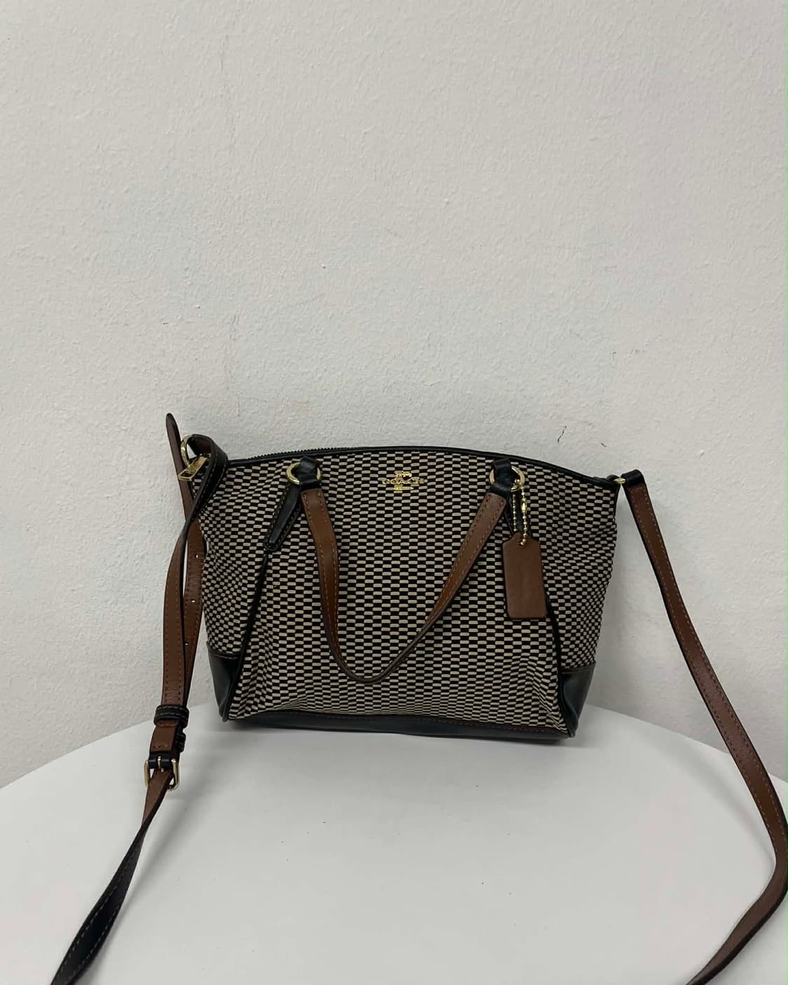 코치 위빙 패턴 투웨이 토트 숄더백 겸 크로스 상품이미지1