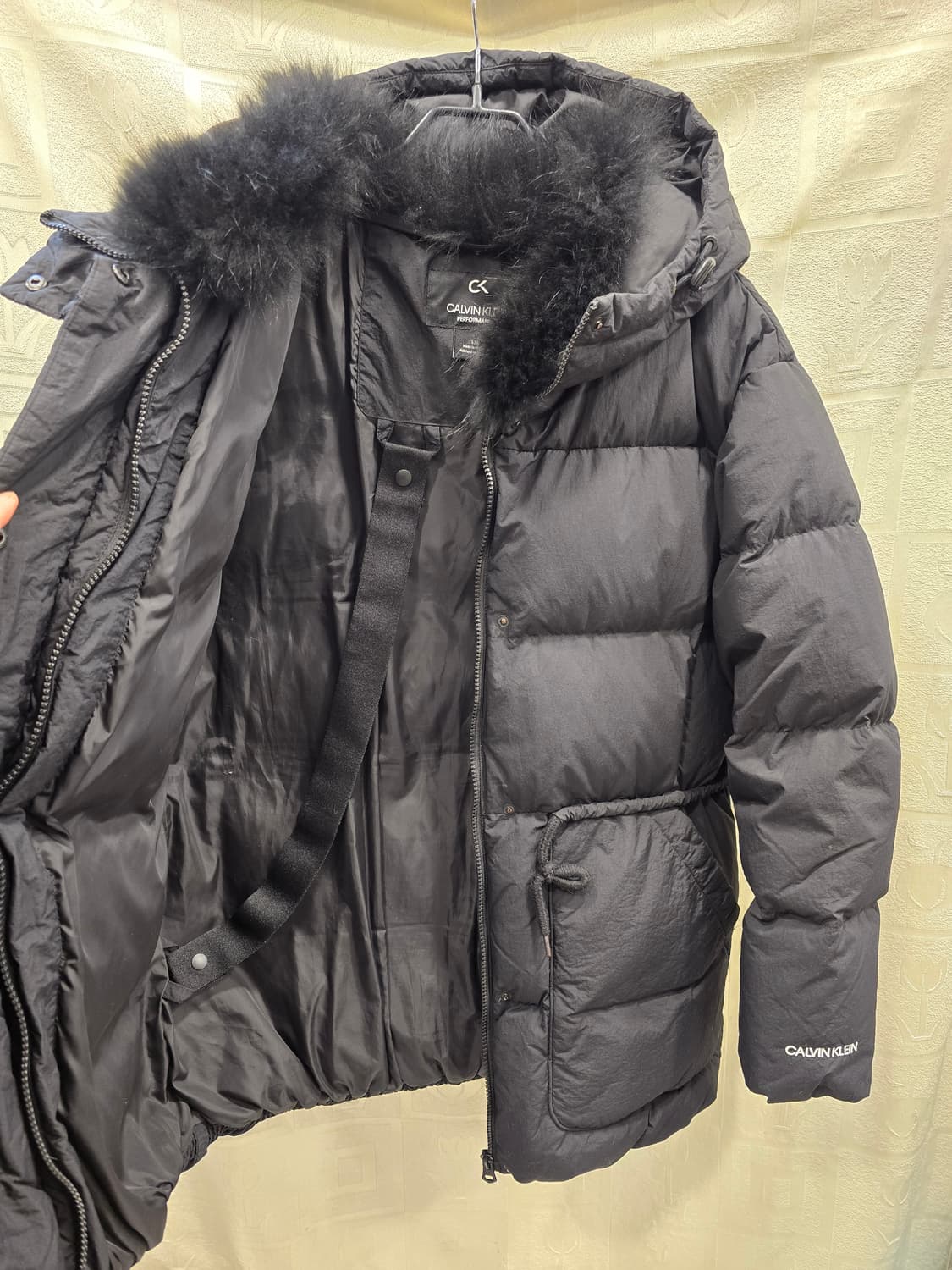 캘빈클라인 블랙 여성 구스다운 패딩 L(77) 상품이미지7