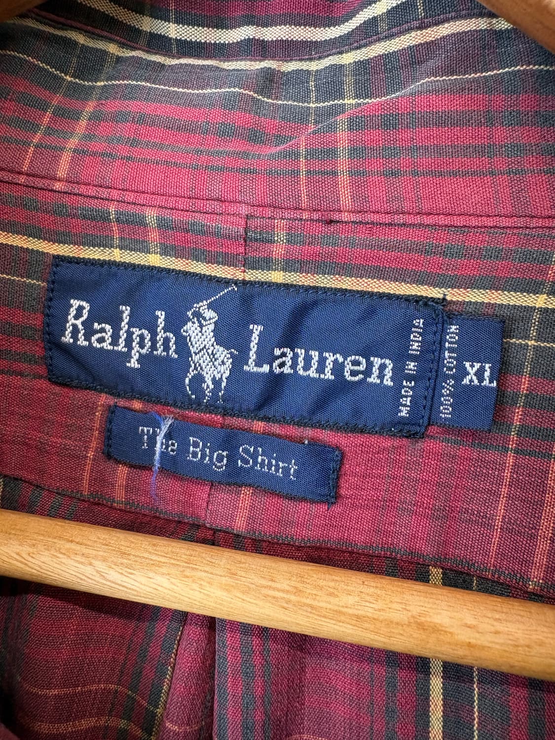 폴로랄프로렌 90s 빈티지 체크 포켓 빅셔츠 상품이미지7