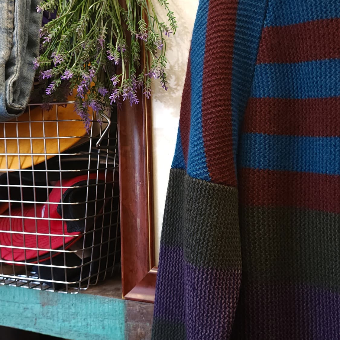 버버리 프로섬 헤비 니트 스웨터 컨트리 컬러블록 스트라이프 런웨이  L 상품이미지4