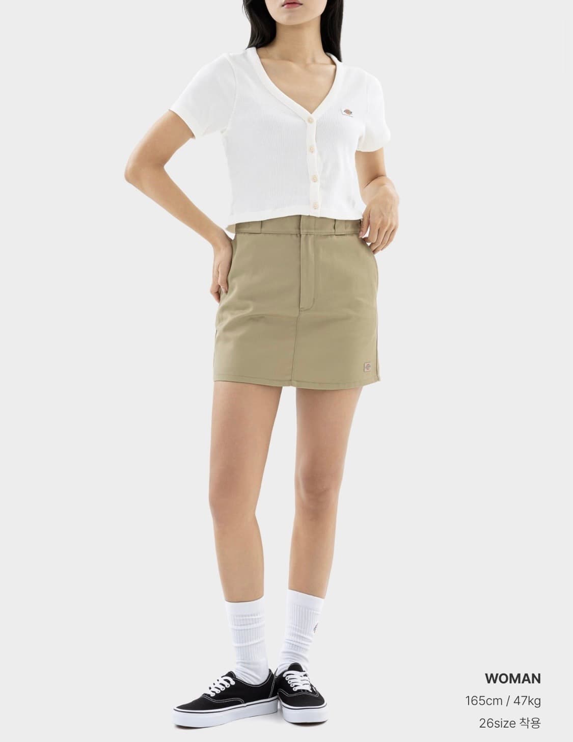 디키즈 874 치노 스커트 치마 카키 26 상품이미지6