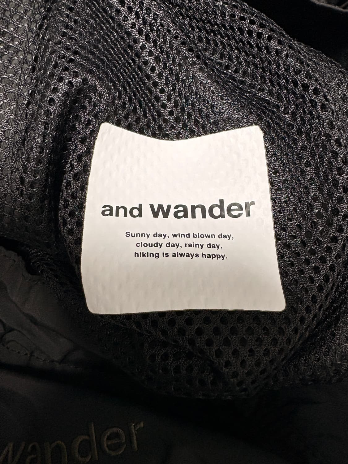 앤드원더 오버사이즈 카고 팬츠 블랙 S 상품이미지3