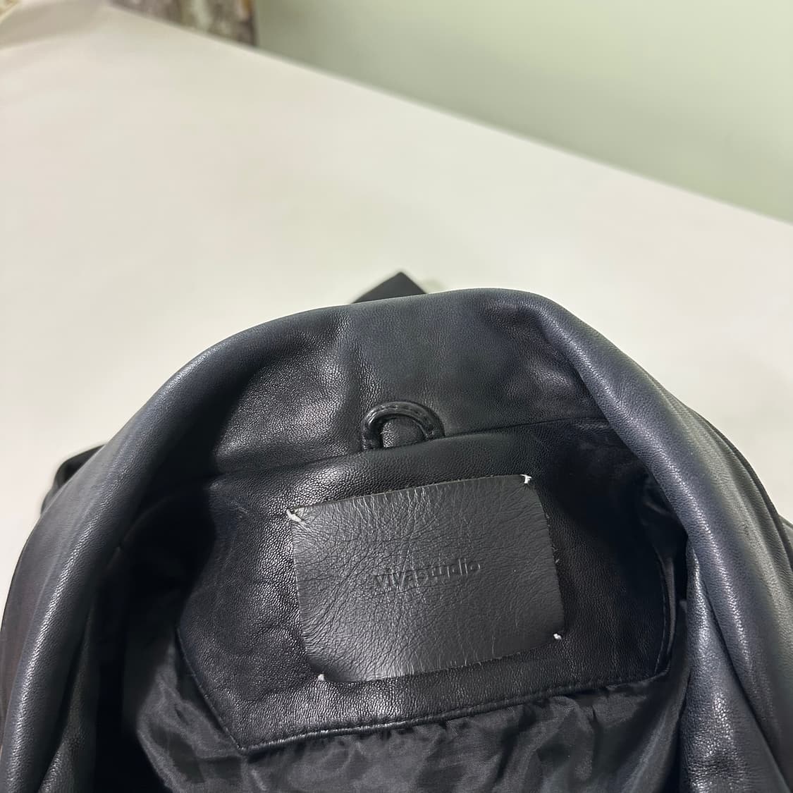 우먼M 비바스튜디오 블랙 양가죽 라이더자켓 상품이미지4