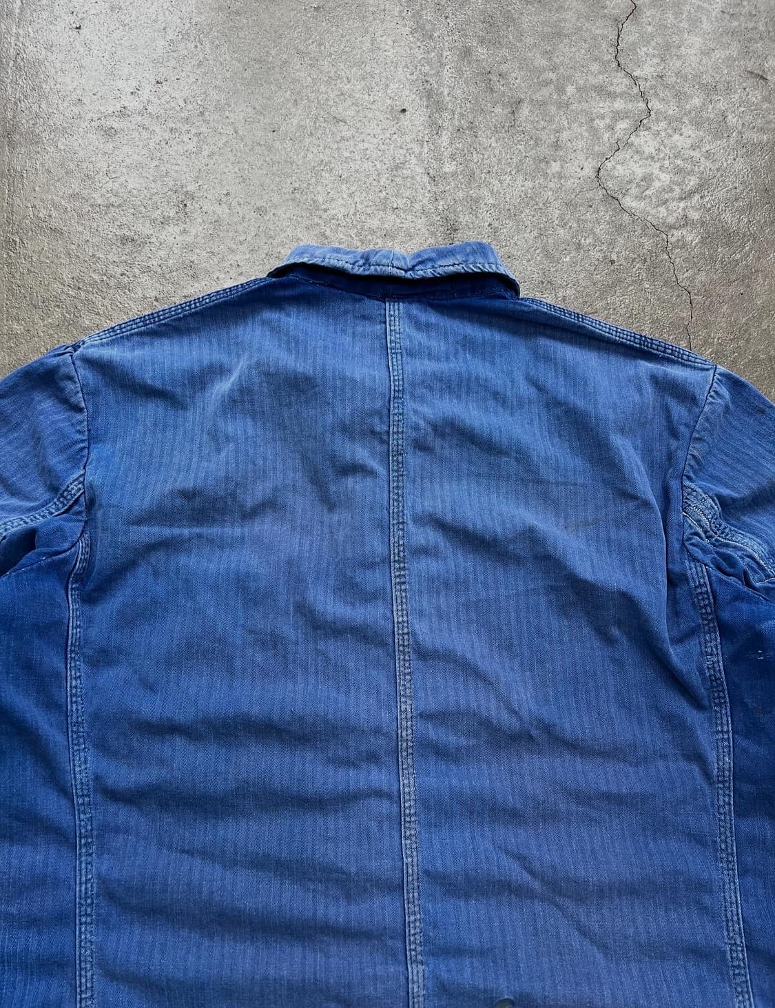 HARD SUN FADED HBT OLD 보로 헤링본트윌 프렌치워크자켓 상품이미지6