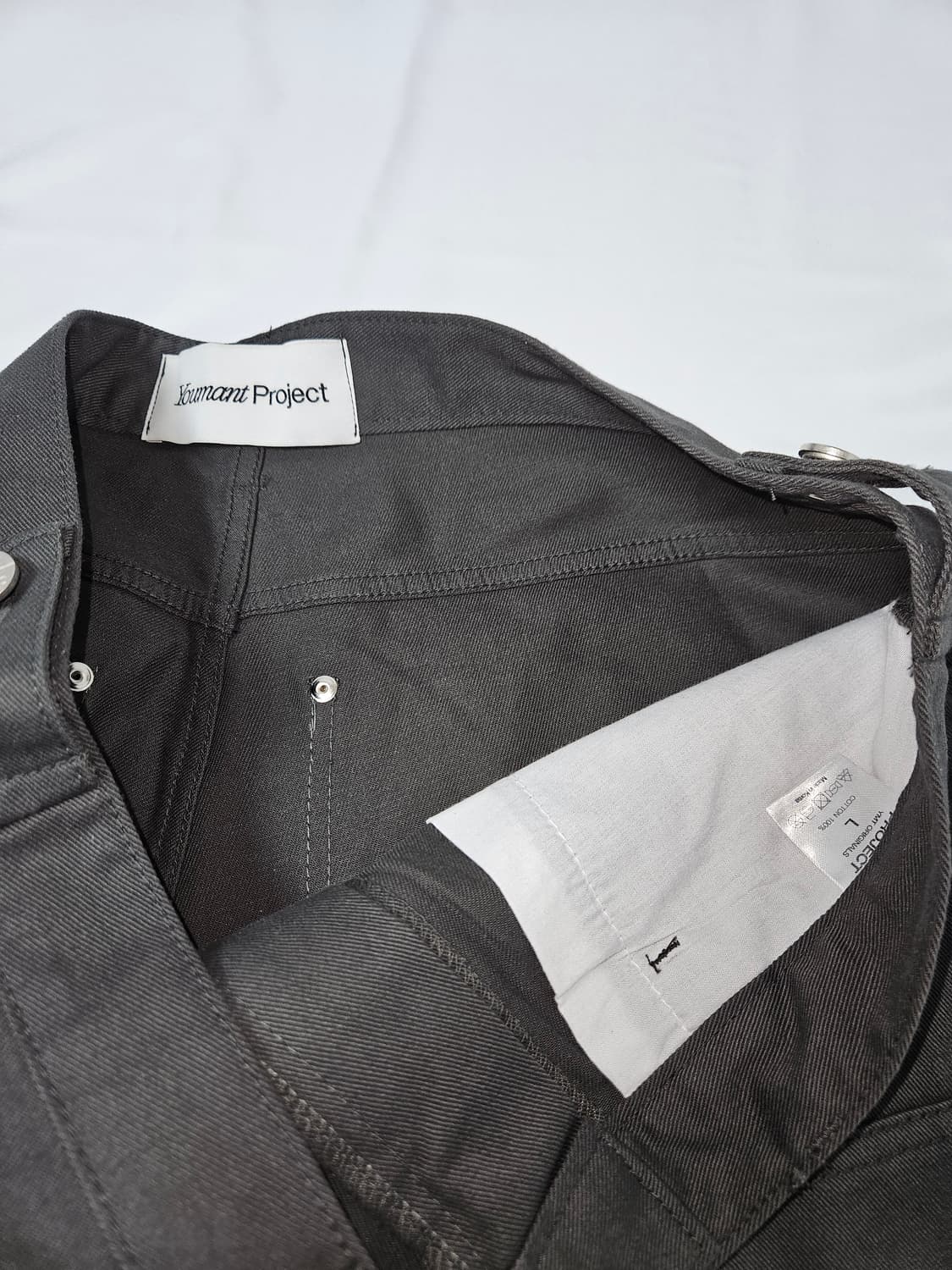 youmant project 유먼트프로젝트 카고 데님팬츠 빈티지그레이 L 상품이미지4