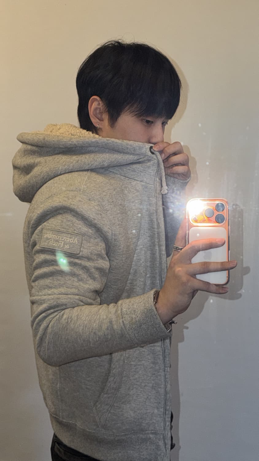 아베크롬비 양털 후드집업 상품이미지1