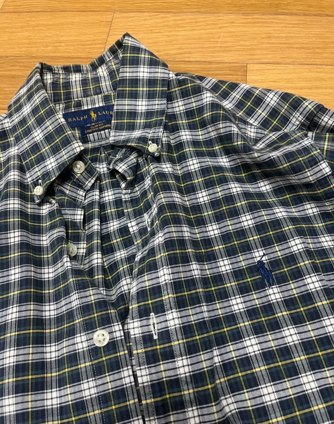 폴로 체크 남방 상품이미지2