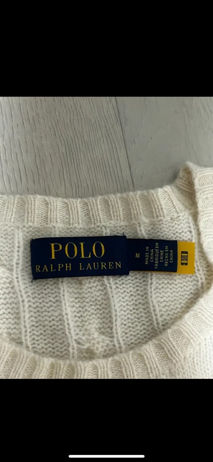 폴로 랄프로렌 케이블 캐시미어 니트 아이보리  상품이미지3
