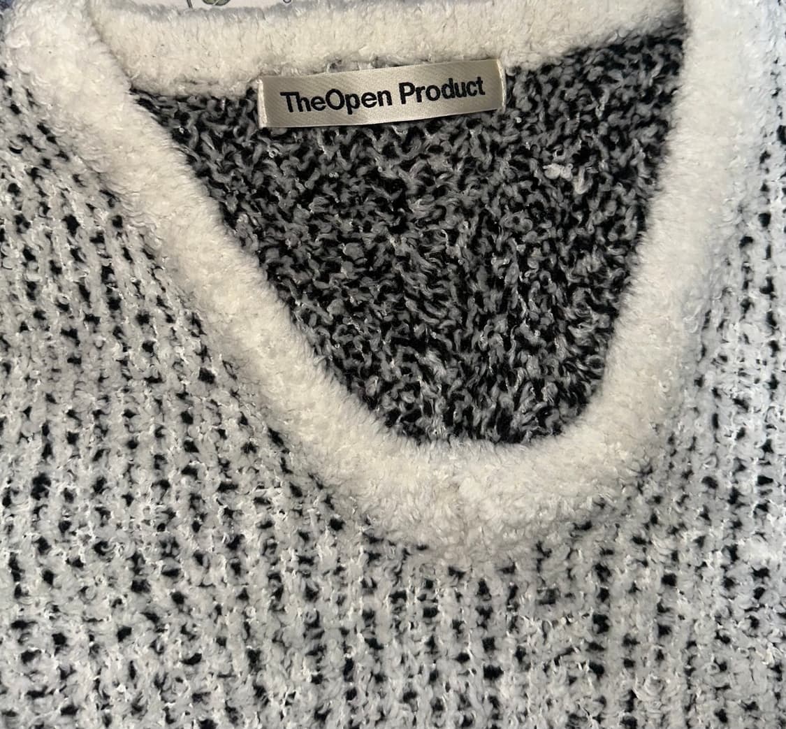 (한소희착용) 더오픈프로덕트(openyy) 새턴 자카드 스웨터 상품이미지6