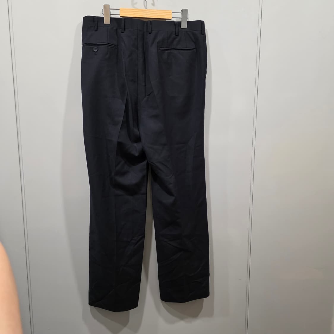 란체티(LANCETTI) 정품 블랙 원턱 슬랙스 상품이미지2